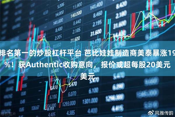 排名第一的炒股杠杆平台 芭比娃娃制造商美泰暴涨19%！获Authentic收购意向，报价或超每股20美元